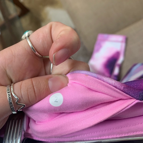 Lululemon Crop Purple Tie Dye Legging - Picture 5 of 5
